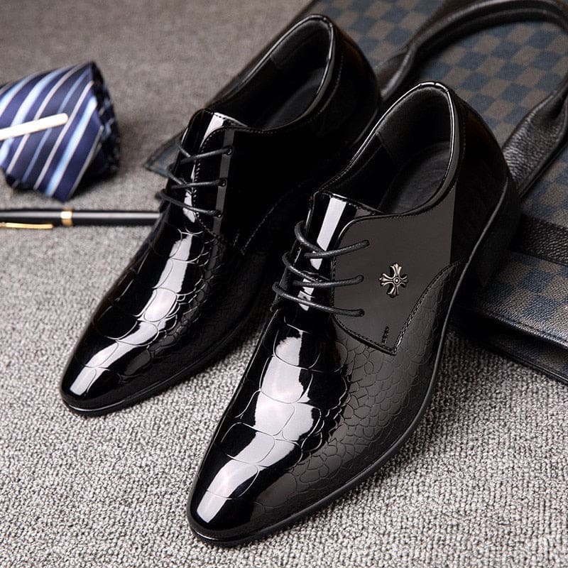 Italian Luxury Patent Leather Men Oxford Shoes MEN SHOES