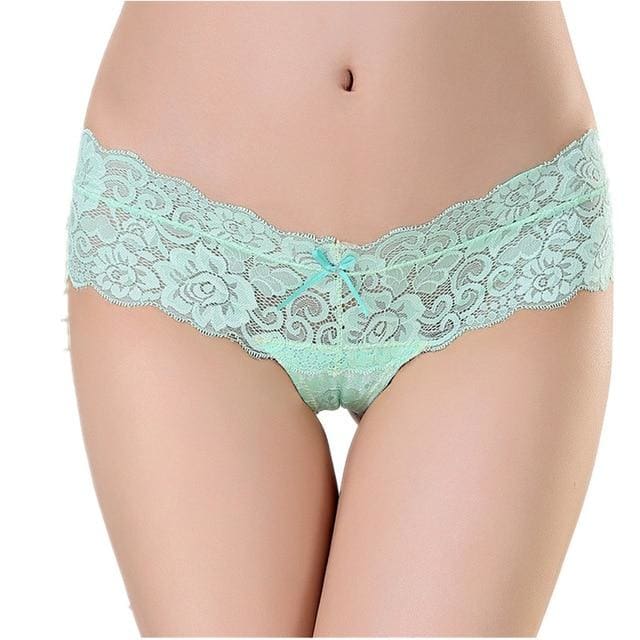 lace hollow transparent women panties