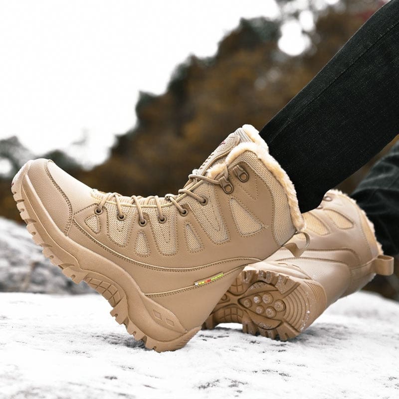 Lace Up Casual High Top Anti-Slip Waterproof Snow Men Boots MEN SHOES