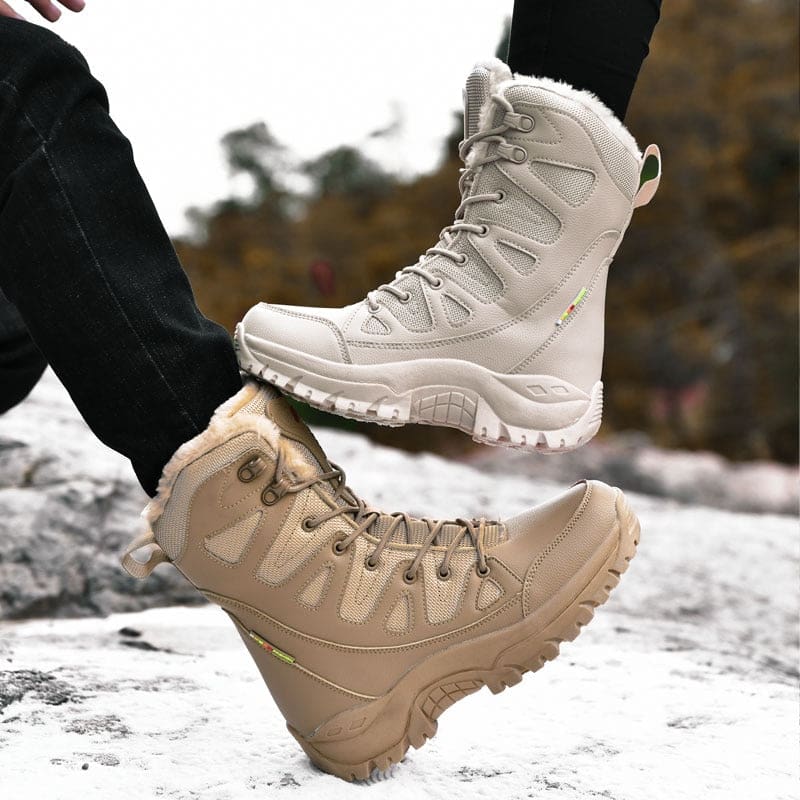 Lace Up Casual High Top Anti-Slip Waterproof Snow Men Boots MEN SHOES