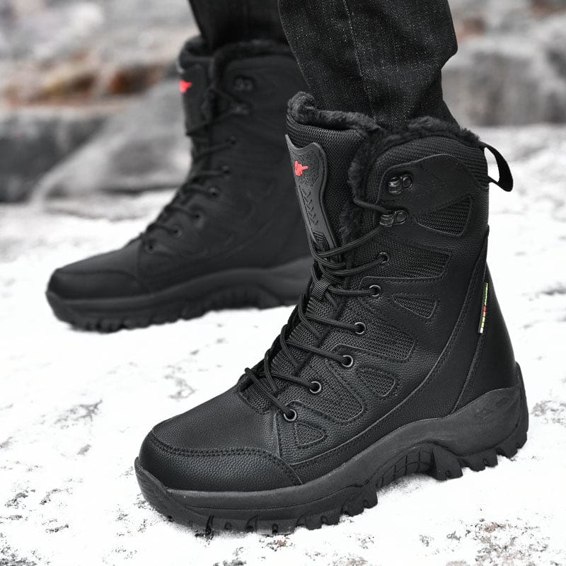 Lace Up Casual High Top Anti-Slip Waterproof Snow Men Boots MEN SHOES