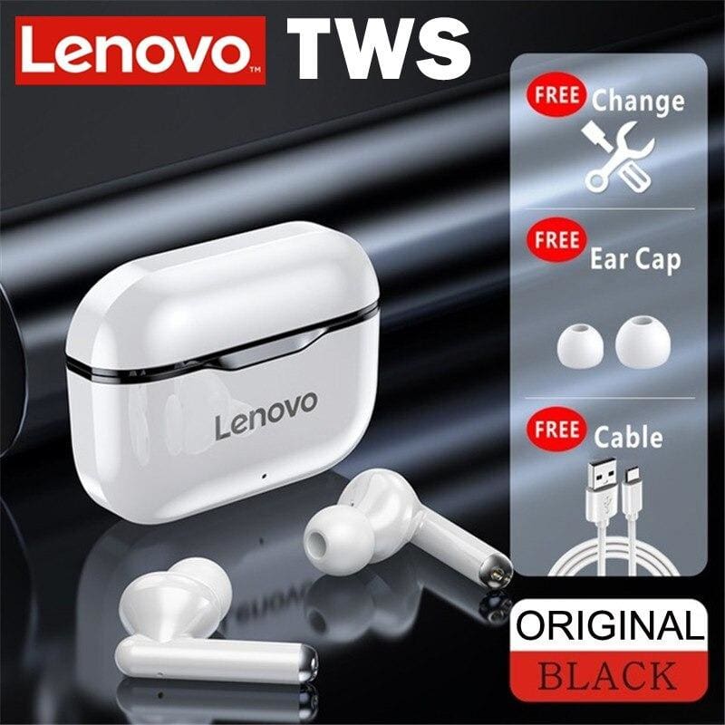 lenovo lp1 tws bluetooth 5.0 wireless headset lenovo lp1 black