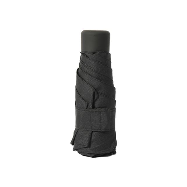 long handle transparent automatic umbrella folding-black