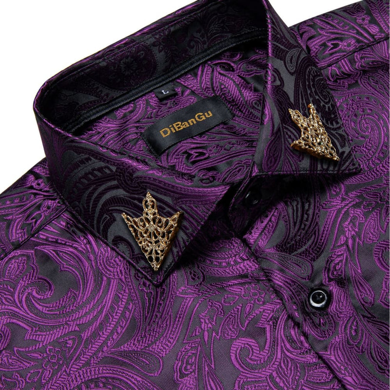 Long Sleeve Formal Button Men Business Dress Shirt CY-2012-XZ0014 / M SHIRT