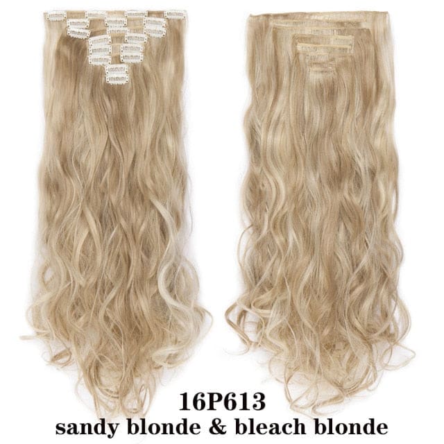 long synthetic heat resistant hair extension 16p613 / 24inches