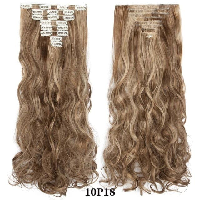 long synthetic heat resistant hair extension