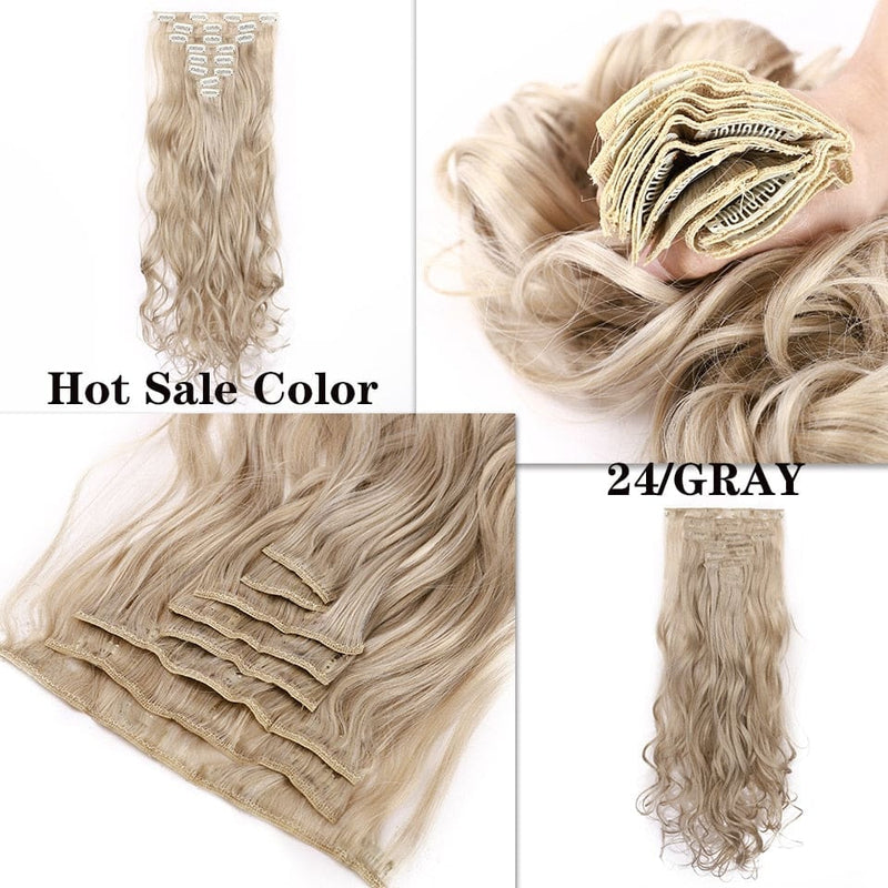 long synthetic heat resistant hair extension