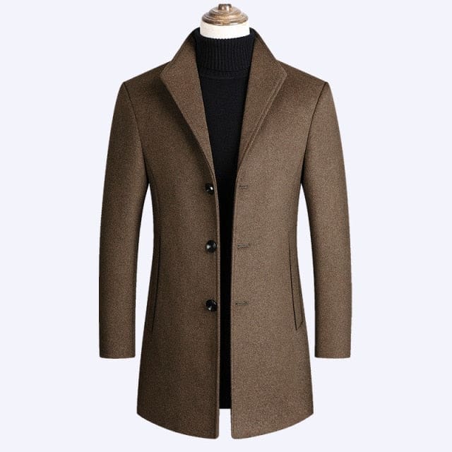 luxurious brand men wool blends coats