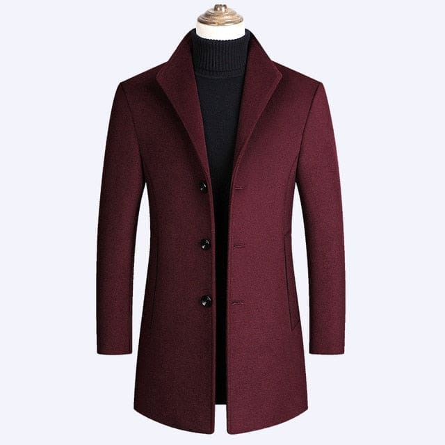 luxurious brand men wool blends coats