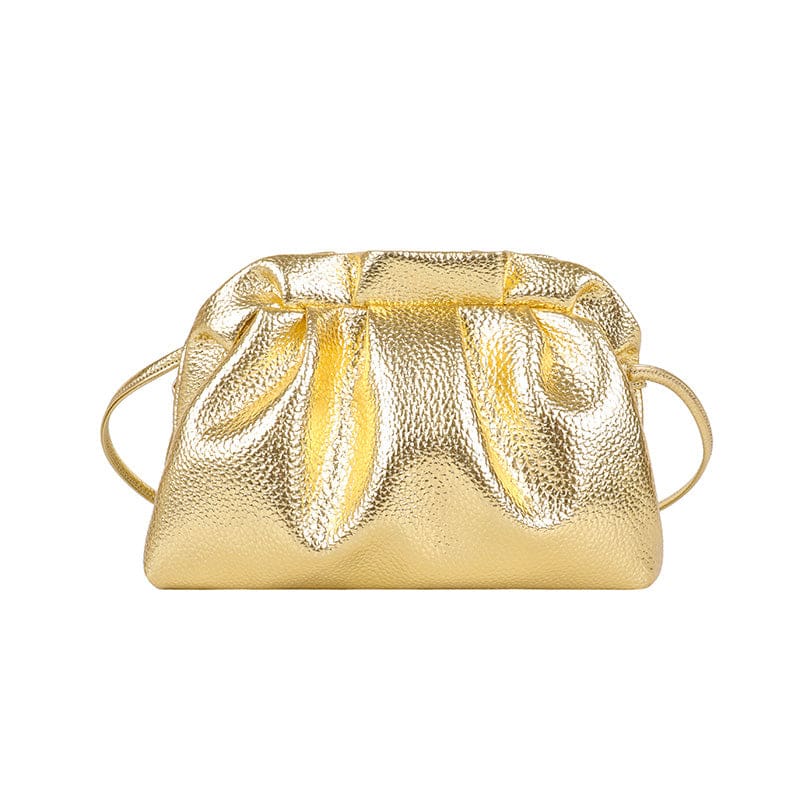 luxurious gold cloud bag for women