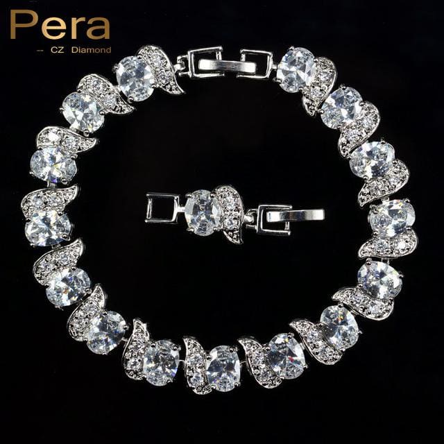 luxury 925 sterling cubic zirconia bridal jewelry white