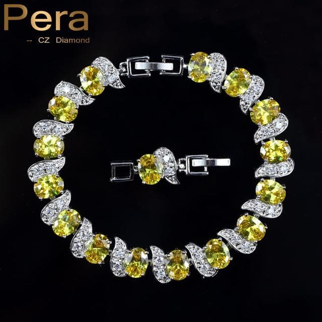luxury 925 sterling cubic zirconia bridal jewelry yellow