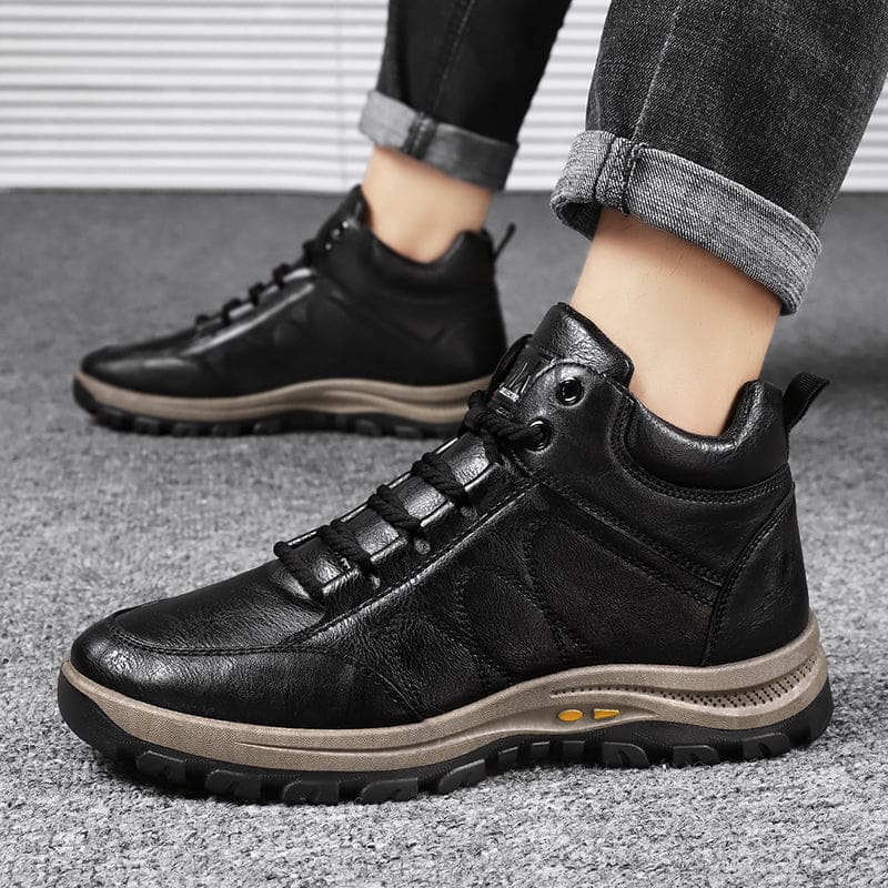 luxury brand casual breathable leisure leather men shoes