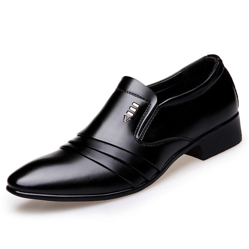 luxury brand pu leather fashion men business dress shoes