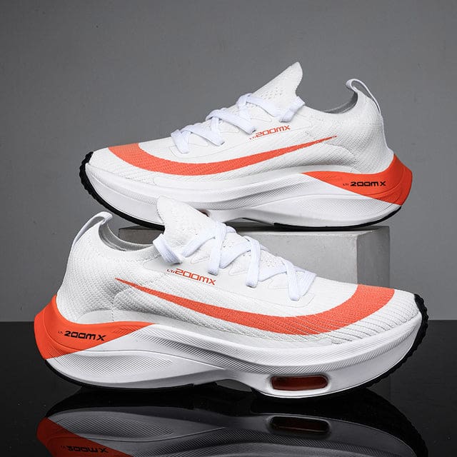 Luxury Breathable Men Tennis Sneakers White-Orange / 40 MEN SNEAKERS