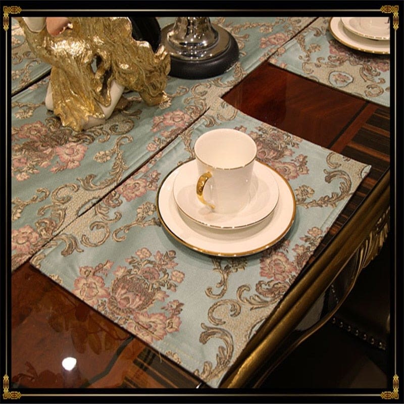 luxury classical flower table runner