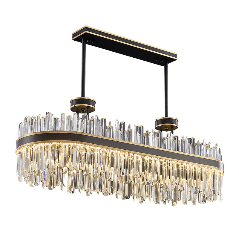 luxury crystal oval designed chandelier