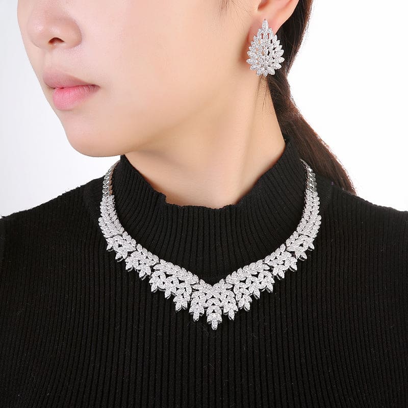 luxury cubic zirconia jewelry sets