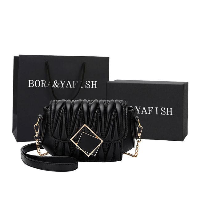 Luxury Designer Shoulder Crossbody Fashion Chain Women Handbags Black / 19.5x13x9CM HANDBAGS