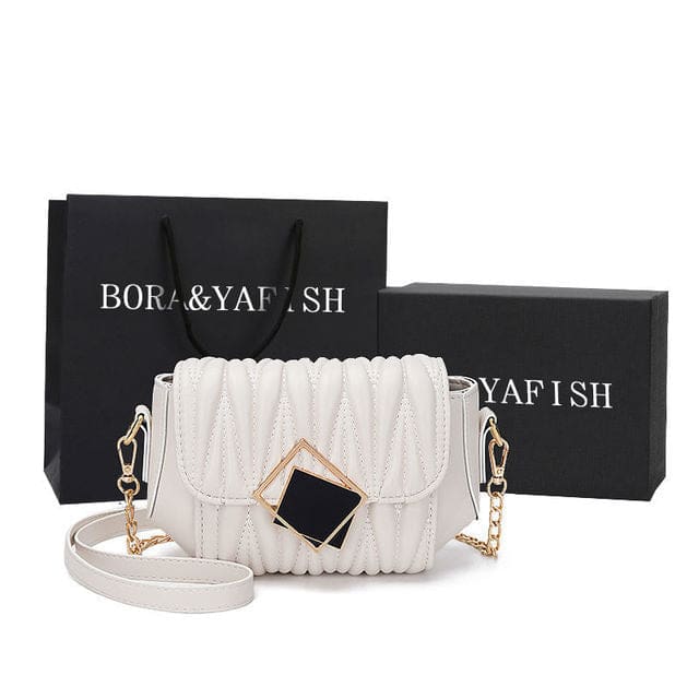 Luxury Designer Shoulder Crossbody Fashion Chain Women Handbags White / 19.5x13x9CM HANDBAGS