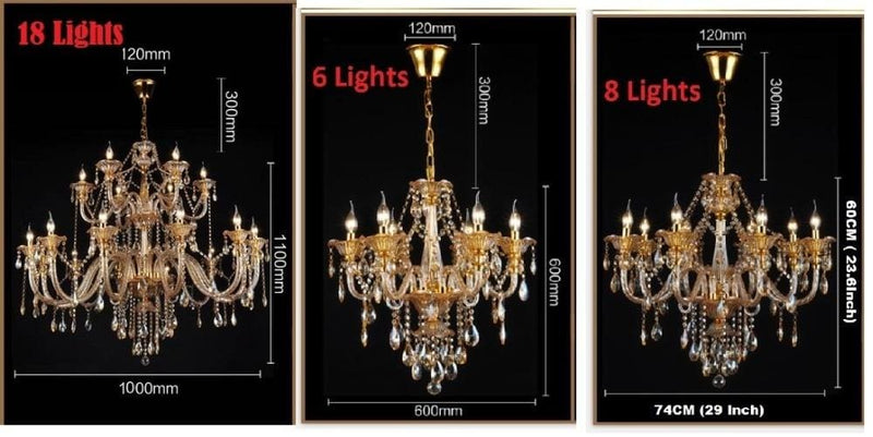 luxury double layer crystal chandelier