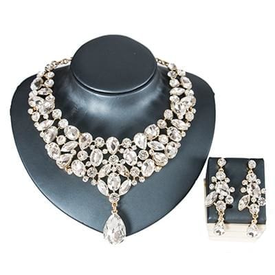 luxury elegant jewelry set gold