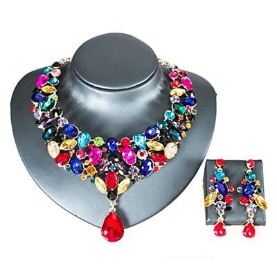 luxury elegant jewelry set multi
