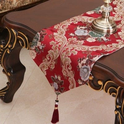 luxury embroidered europe table runner