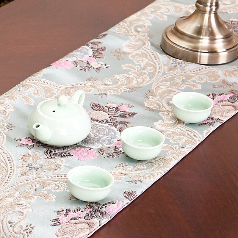 luxury embroidered europe table runner