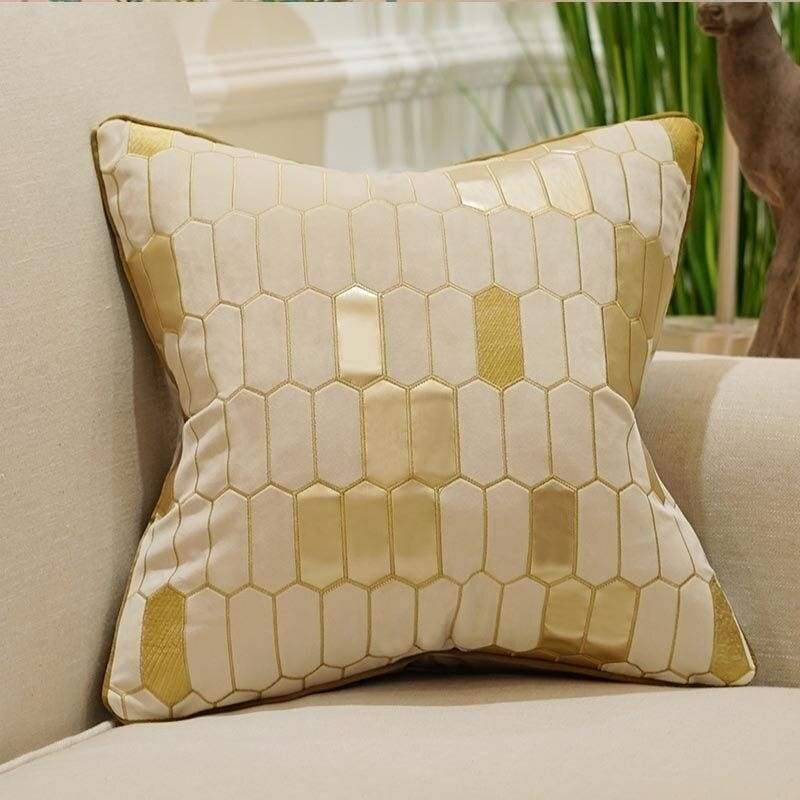luxury european embroidery velvet cushion cover