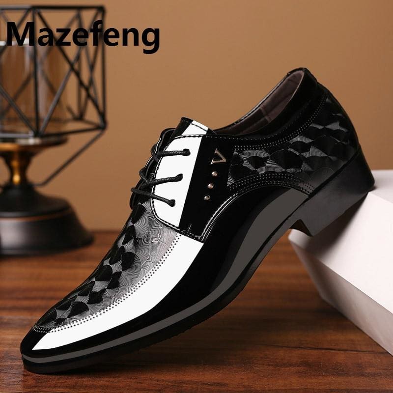 luxury formal pointed toe oxford shoes for men