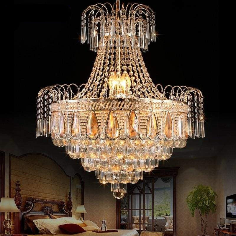 luxury led crystal chandelier indoor lighting