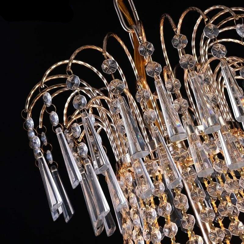 luxury led crystal chandelier indoor lighting