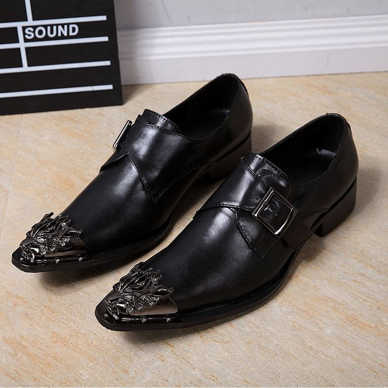 luxury men business dress leather shoes