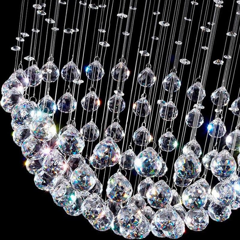 luxury modern k9 crystal ball shaped chandelier