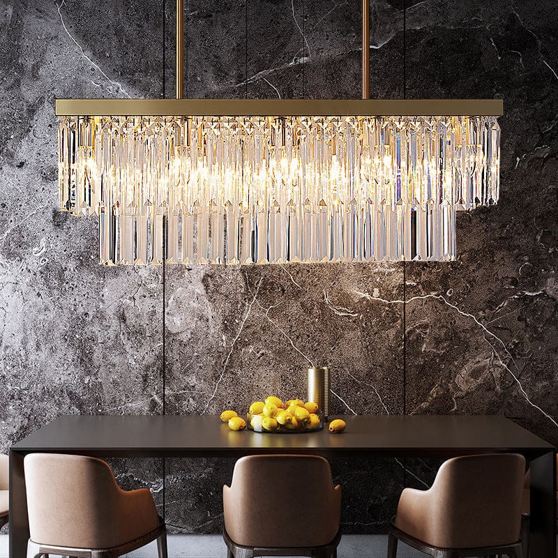 luxury modern rectangle dining room chandelier