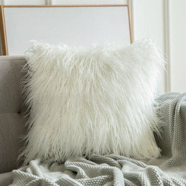 luxury shaggy fluffy soft cushion covers