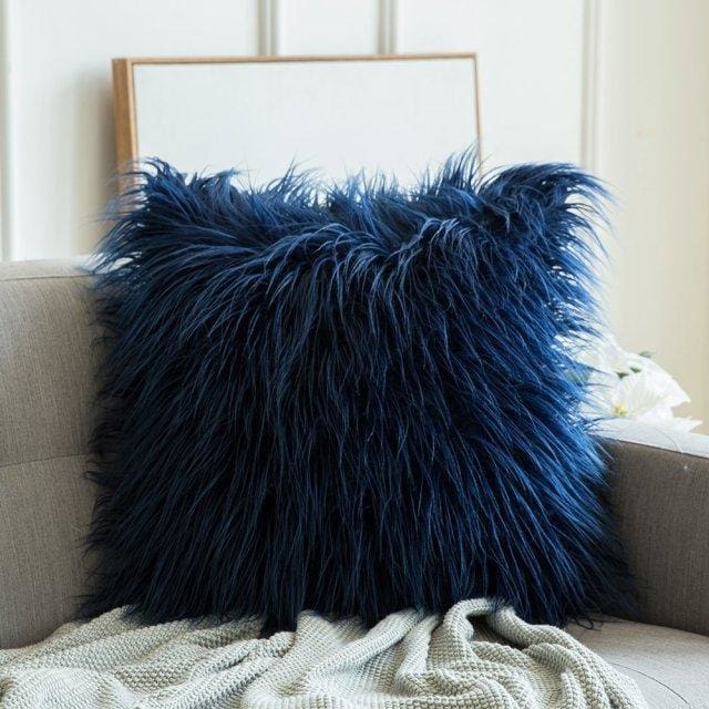 luxury shaggy fluffy soft cushion covers