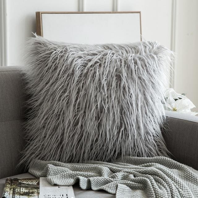 luxury shaggy fluffy soft cushion covers