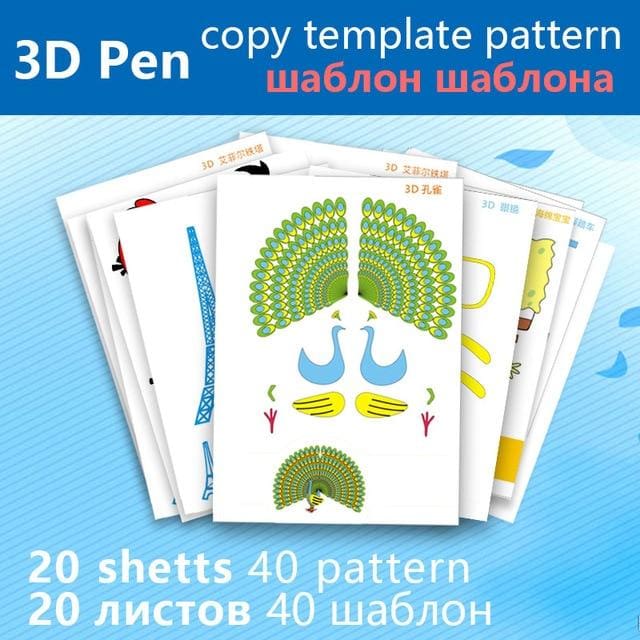 magic pen 3d painting tools for kids 20 shetts patterns