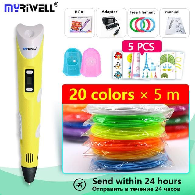 magic pen 3d painting tools for kids yellow pen a100m