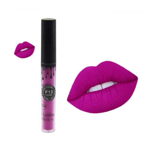 makeup matte liquid lipstick red lips 13