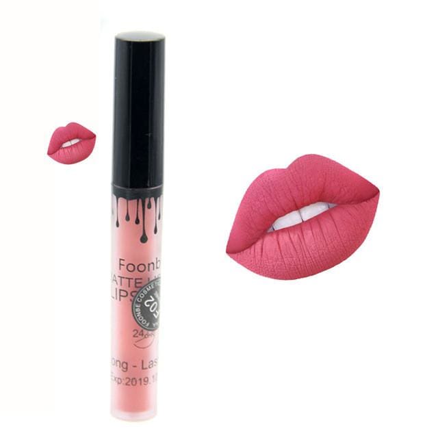 makeup matte liquid lipstick red lips 2