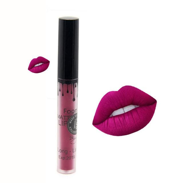 makeup matte liquid lipstick red lips 5