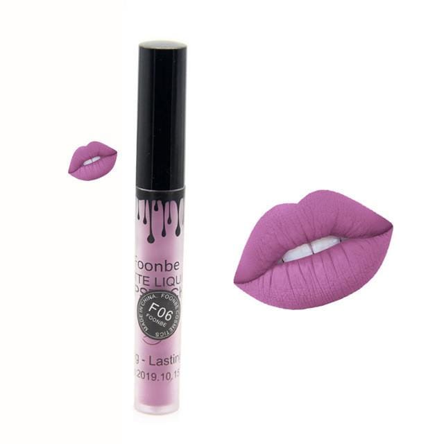 makeup matte liquid lipstick red lips 6