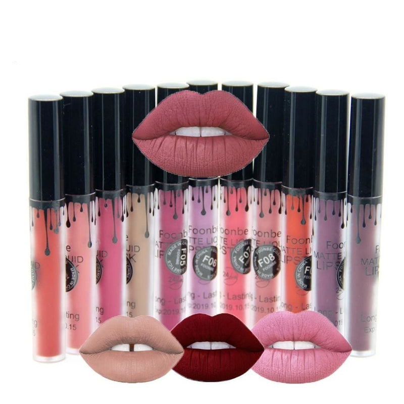 makeup matte liquid lipstick red lips