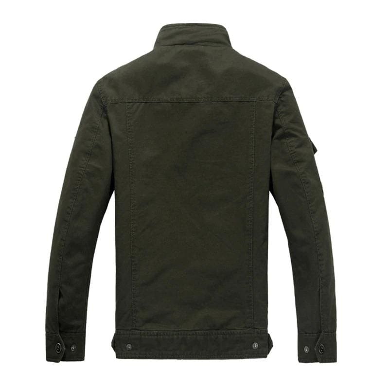 men casual military style army cargo jacket