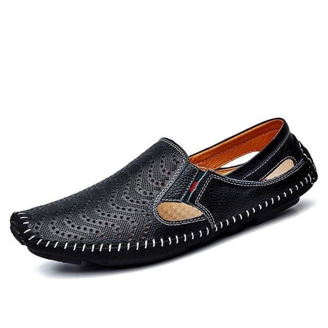 men fashion elegant leather sandals