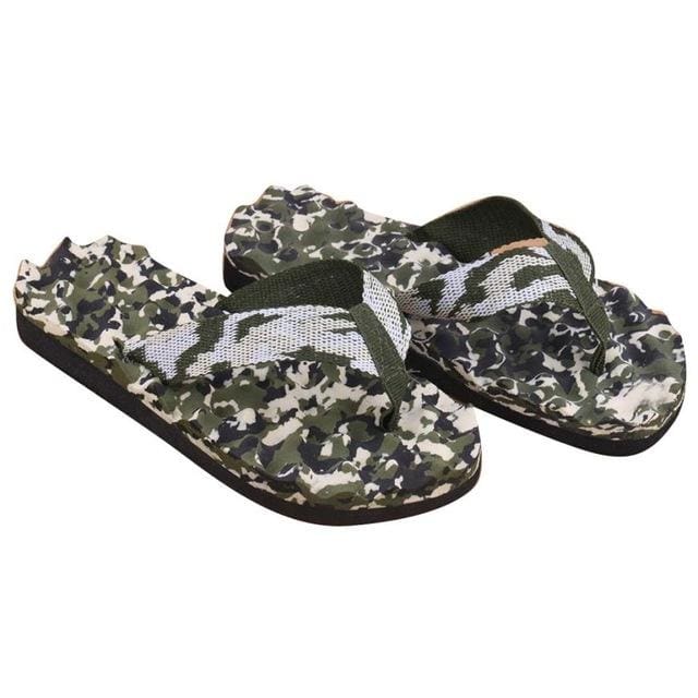 men high quality summer camouflage flip flops