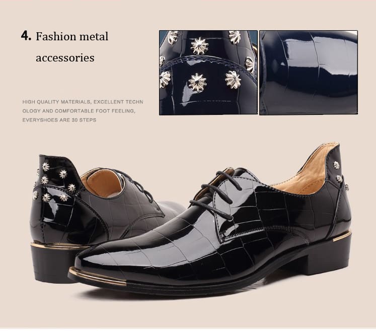 men shoes new fashion pu leather casual